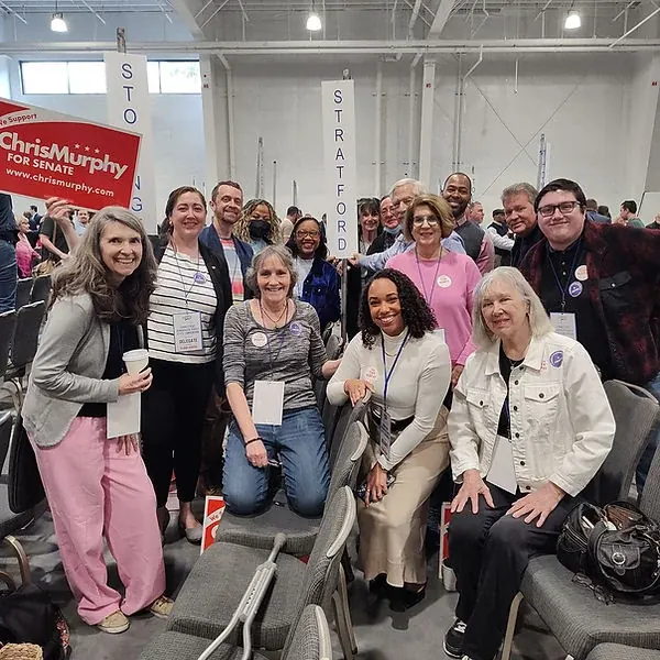 Stratford Democrats gathered in the community
